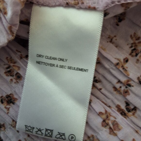 Urban Outfitters Floral Milkmaid‎ Babydoll Top Poet Sleeves Tie Cuff Sz M - Picture 12 of 12